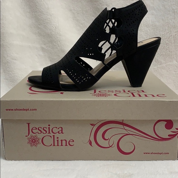 Jessica Cline Shoes - Black Sandals by Jessica Cline